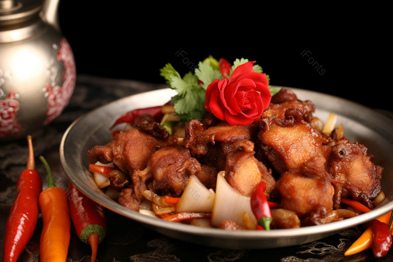 干锅排骨美味食材静物摄影图,高清,摄影图,摄影图片,图片大全,摄影图免费下载